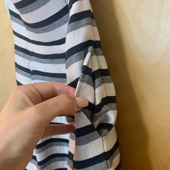 THII Black Stripe Strapless Cocktail Dress - Picture 13 of 16